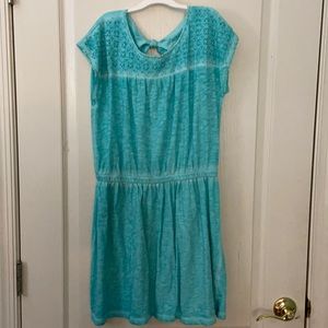 Cherokee XL Mint/Turquoise Knee length dress for girls